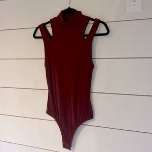 Free people rust red body suit